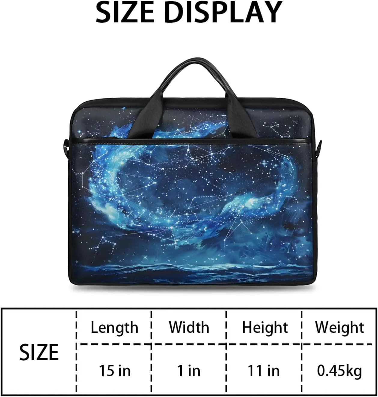 13-15 Inch Abstract Striped Handy Laptop Bag Colorful Striped Shoulder Laptop Bag For Work, School, Travel And More