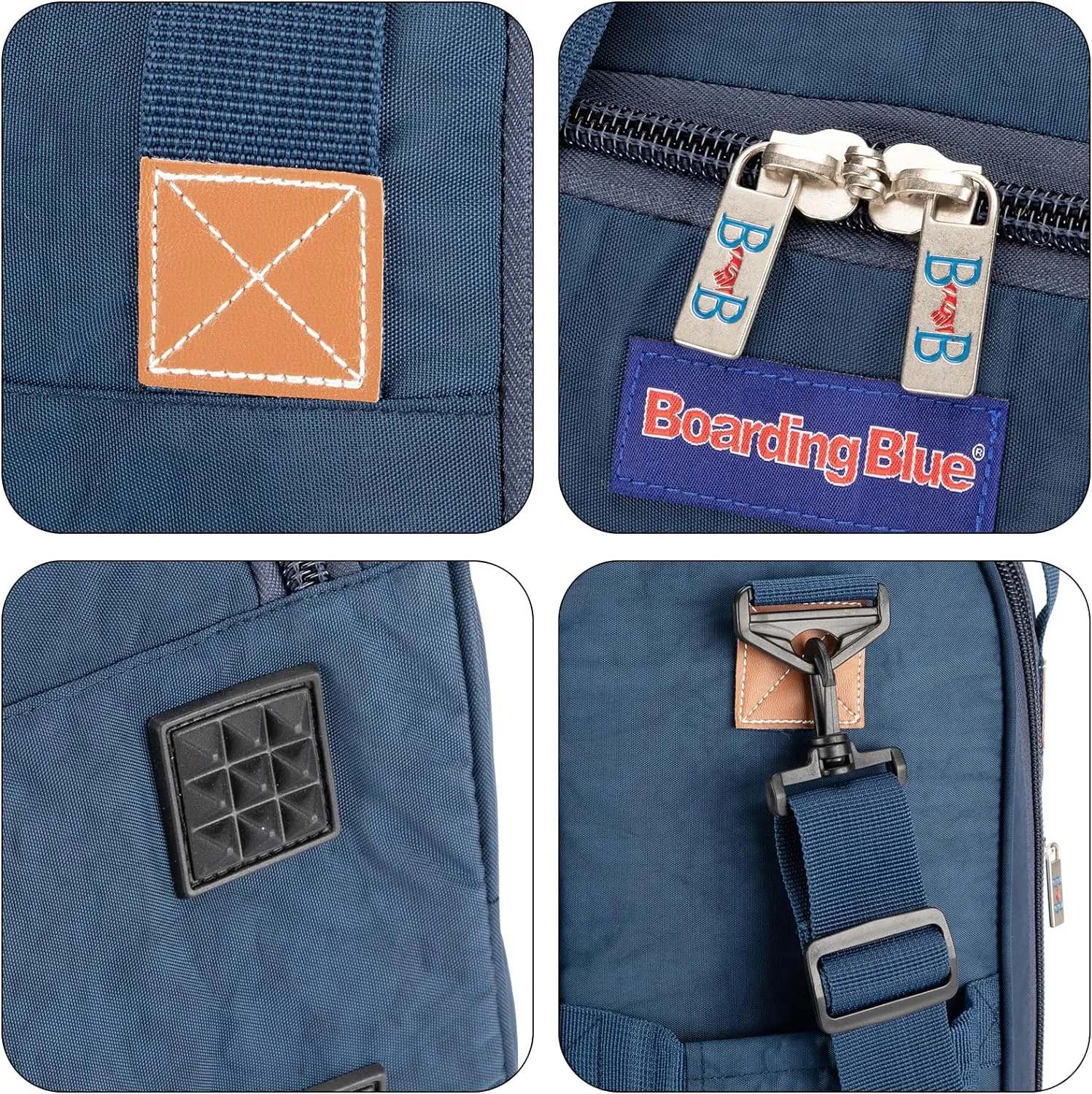 17X13X8 Inches JetBlus Airlines Personal Item Under Seat Duffel bag Suitable for Major Airlines including Spirit, Jetblue, Frontier, and American - Duffel Bag Design (Navy)