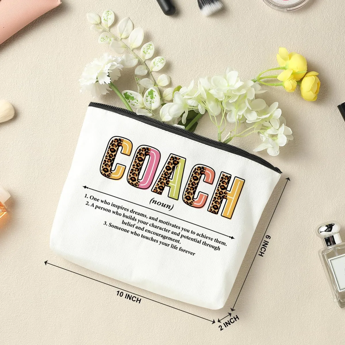 2 Coach Makeup Bags - Best Team Gifts for Coach Appreciation, Christmas or Travel