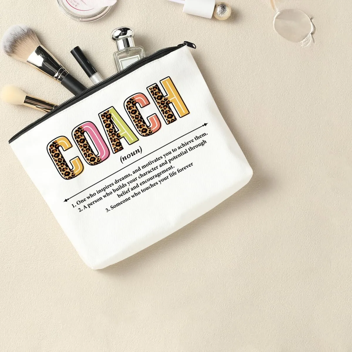 2 Coach Makeup Bags - Best Team Gifts for Coach Appreciation, Christmas or Travel
