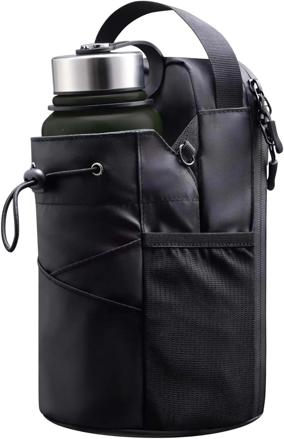 2-in-1 Unisex Magnetic Gym Bag, Suitable for Gym, Sports, Travel Magnetic Bag（Light black) CUP-GRAY