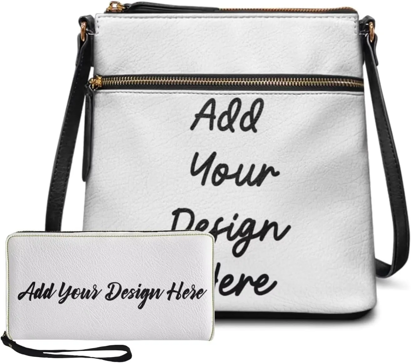 2 Pcs Bucket Bags Set for Women Trendy Satchel Purses for Women Crossbody Wristlet Purses for Women