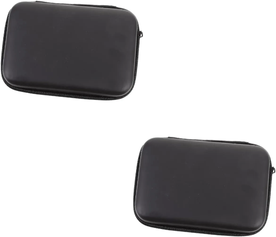 2pcs Storage Bag Travel Bags Travel Electronics Organizer Bag Electronics Travel Organizer Cassette Tape Case Charger Travel Case Zipper Case Camera Bag Data Line Nylon