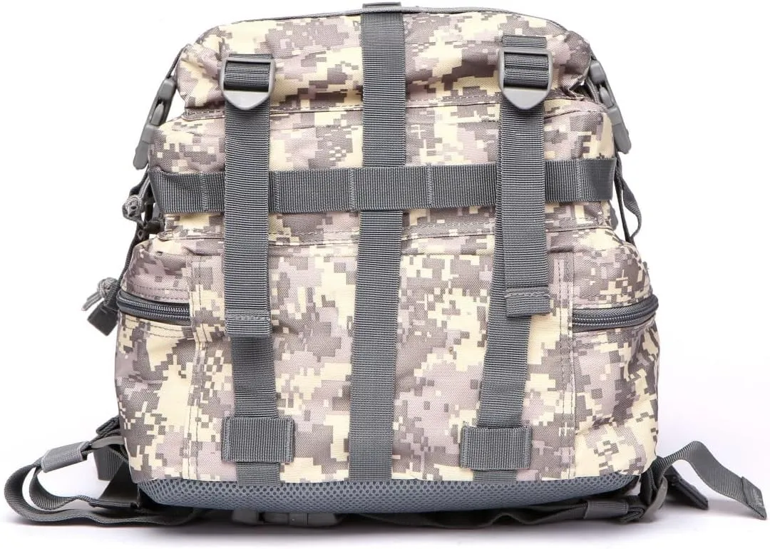 50L Sturdy Nylon Waterproof Fishing Hunting Backpack Outdoor Military Rucksacks Tactical Sports Camping Hiking (ACU)