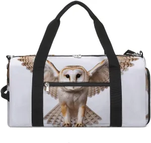 A Barn Owl Gym Bag for Men Women Water Resistant Duffle Bag Travel Lightweight Bag for Travel Sports