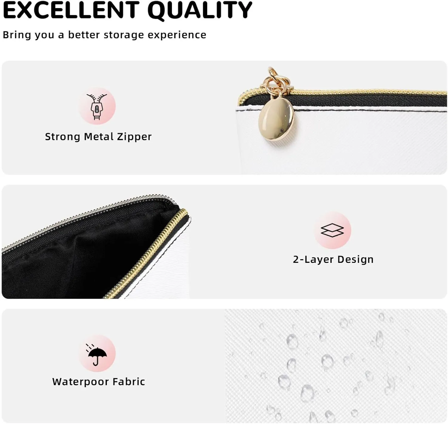 A Brood Of Chickens Cosmetic Bag Travel Makeup Bag Organizer Toiletry Bag with Zipper Storage Pouch Coin Purse Brushes for Women Girls Gifts
