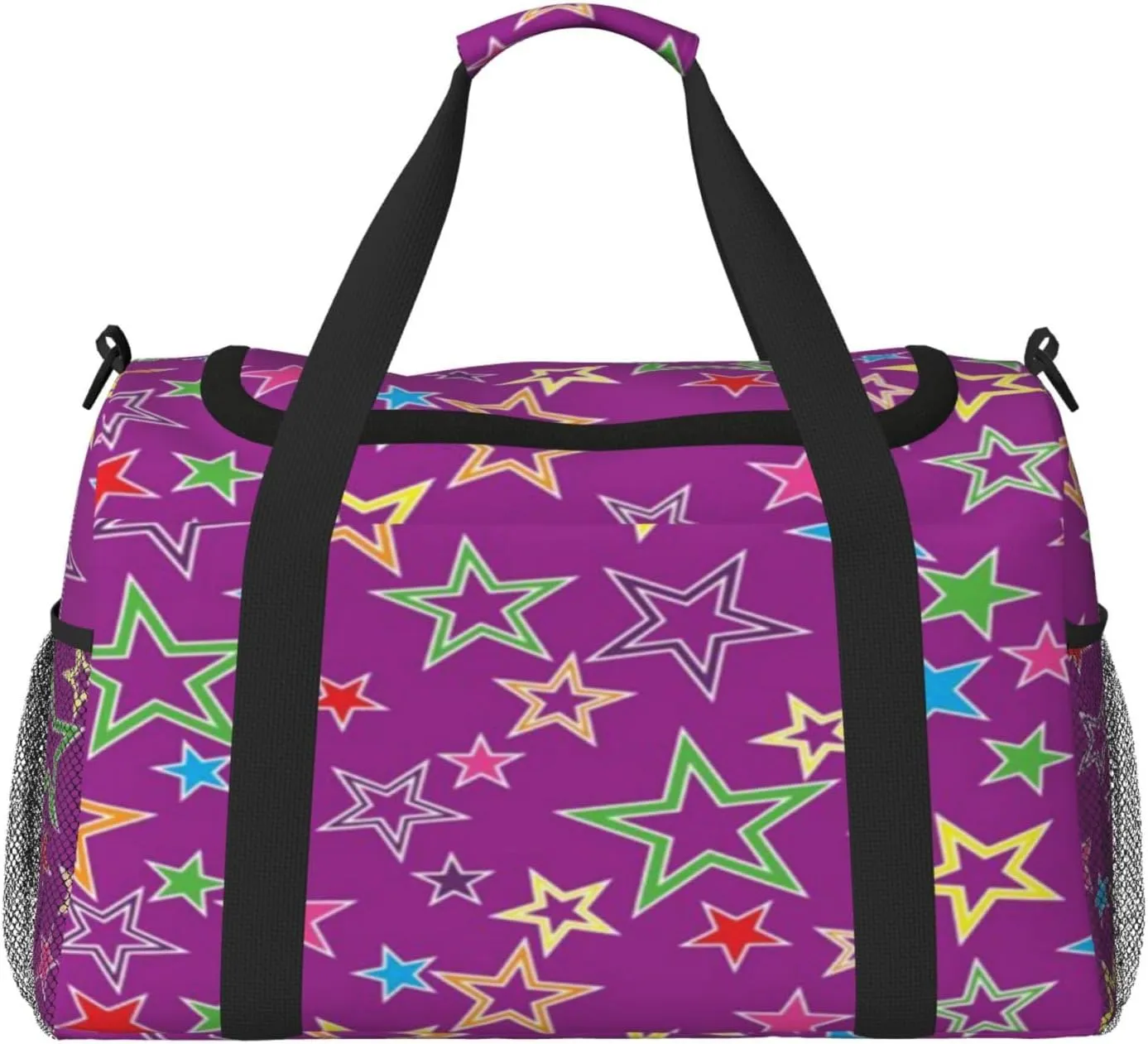 A Five Pointed Star Travel Duffel Bag Large Foldable Waterproof Overnight Bag For Beach Swim Bags Pool Sports Gym