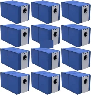 A98I-12Pack Replacement Dust Bags,Compatible For Bobsweep ，Compatible For Ultravision ，Self-Emptying Robot Vacuum Cleaner,Disposable Dust Bag