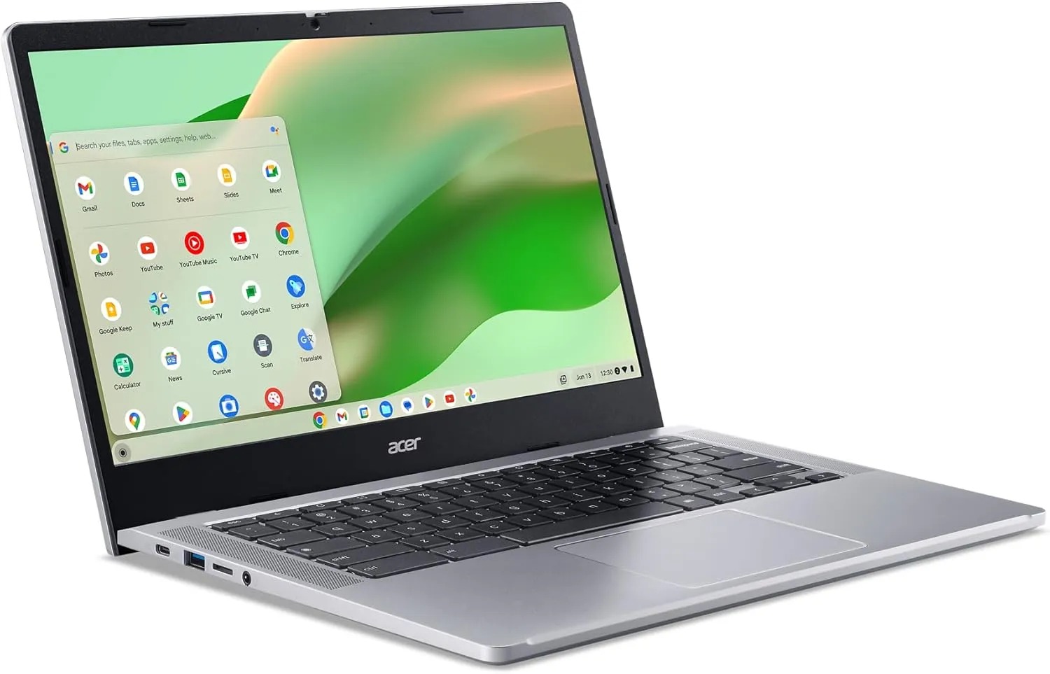 Acer Chromebook 314 CB314-4H-C2UW Laptop | Intel Processor N100 | 14" Full HD (1920 x 1080) IPS Display | 4GB LPDDR5 | 64GB eMMC | Intel Wireless Wi-Fi 6E AX211 | Chrome OS | Pure Silver