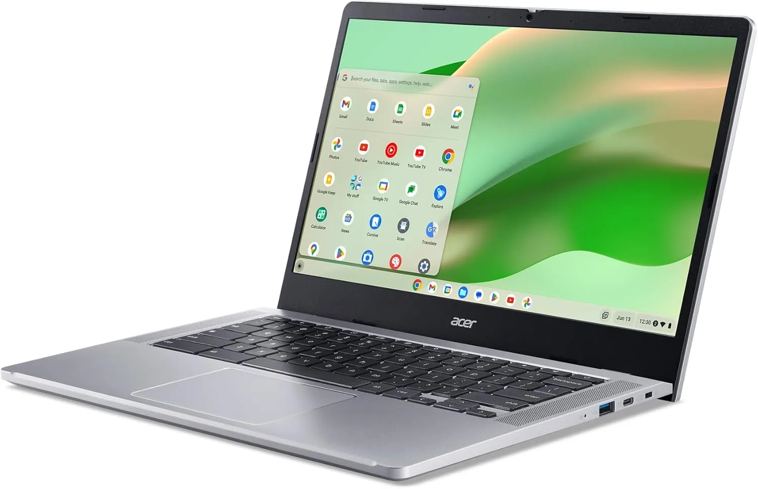 Acer Chromebook 314 CB314-4H-C2UW Laptop | Intel Processor N100 | 14" Full HD (1920 x 1080) IPS Display | 4GB LPDDR5 | 64GB eMMC | Intel Wireless Wi-Fi 6E AX211 | Chrome OS | Pure Silver