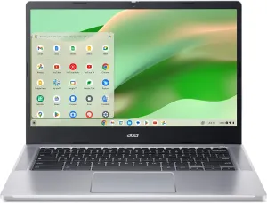 Acer Chromebook 314 CB314-4H-C2UW Laptop | Intel Processor N100 | 14" Full HD (1920 x 1080) IPS Display | 4GB LPDDR5 | 64GB eMMC | Intel Wireless Wi-Fi 6E AX211 | Chrome OS | Pure Silver