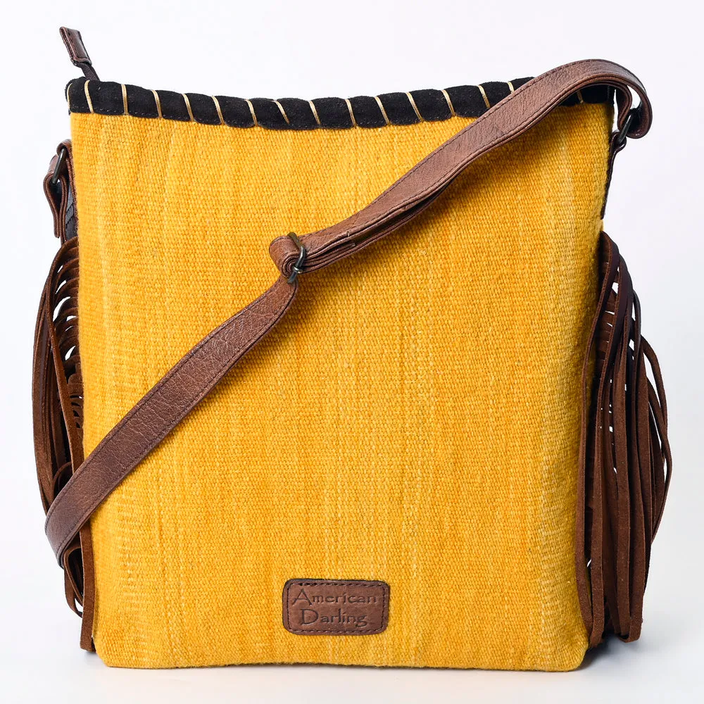 ADBG1167 American Darling Messenger Saddle Blanket Genuine Leather women bag western handbag purse