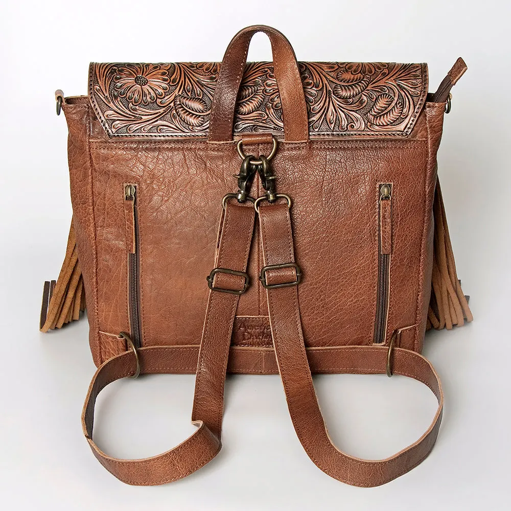 ADBG852E American Darling Hand Tooled Saddle Blanket Hair On Genuine Leather Women Bag Western Handbag Purse