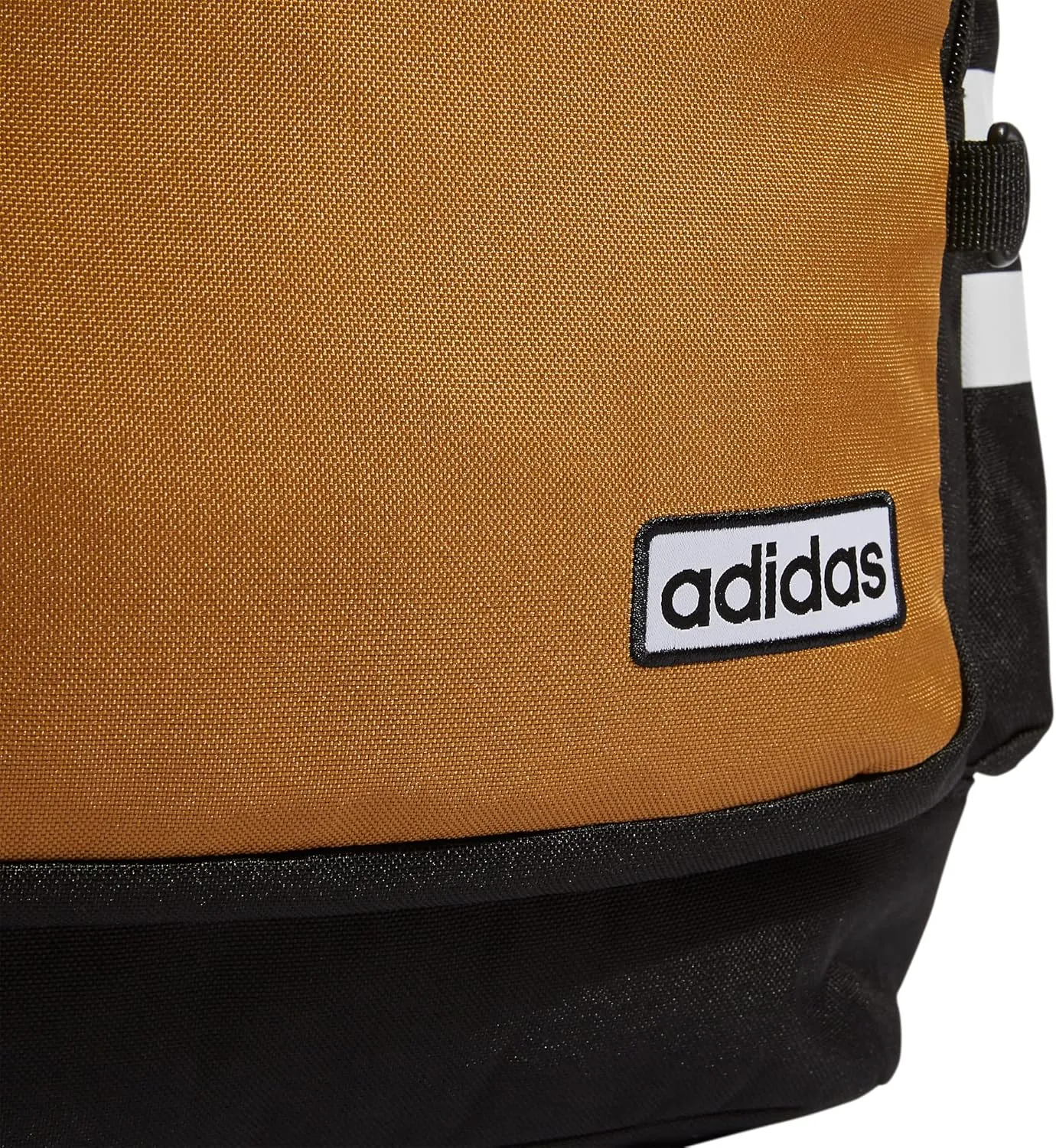 adidas Classic 3-Stripe Durable Backpack Student Athletic Sport Laptop Book Bag Discontinued, Mesa Brown/Black/White/4.0, One Size