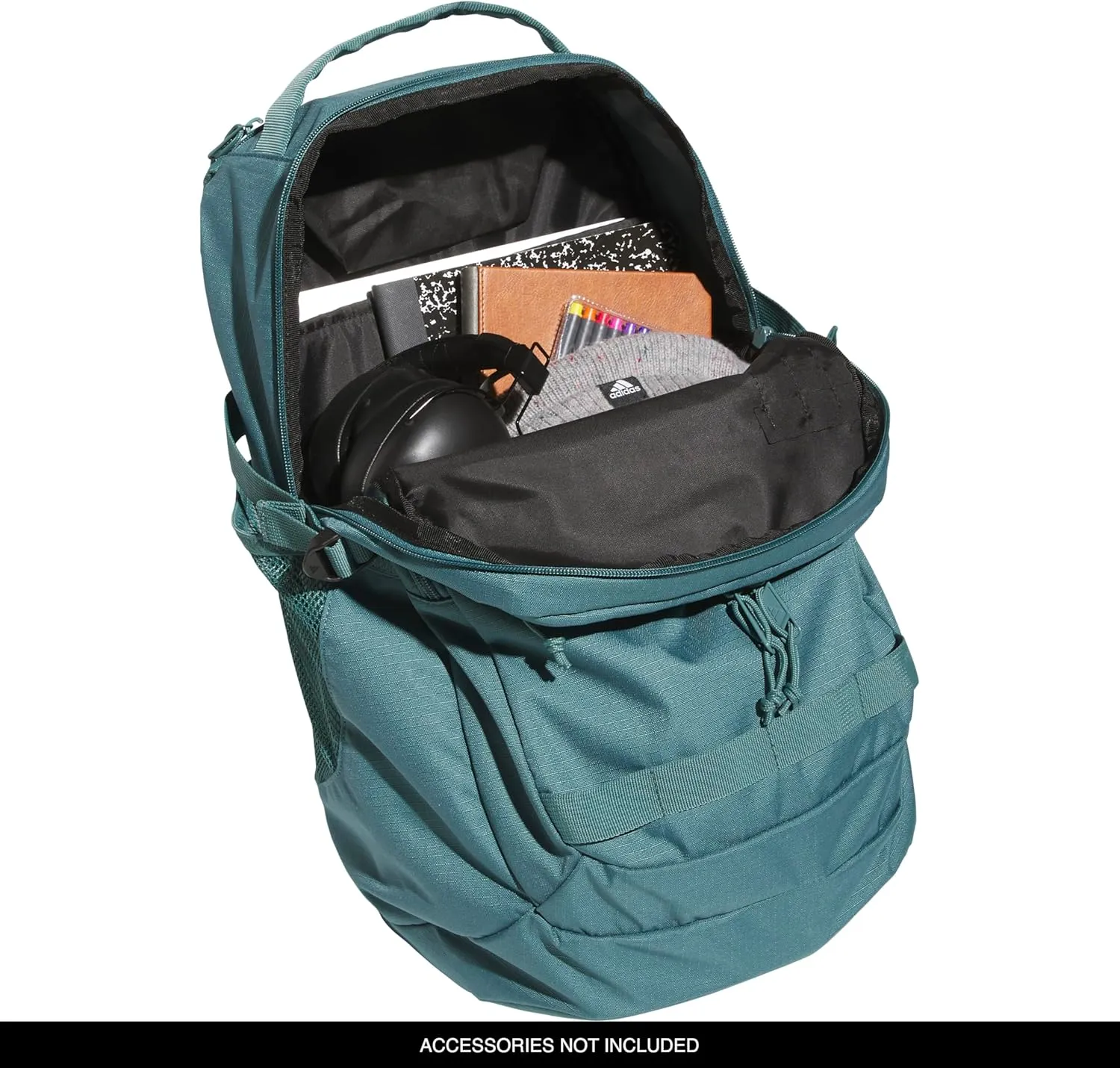 adidas Impulse Backpack, Sport Bag for Men and Women, Durable and Lightweight, Preloved Teal Green/Black, One Size