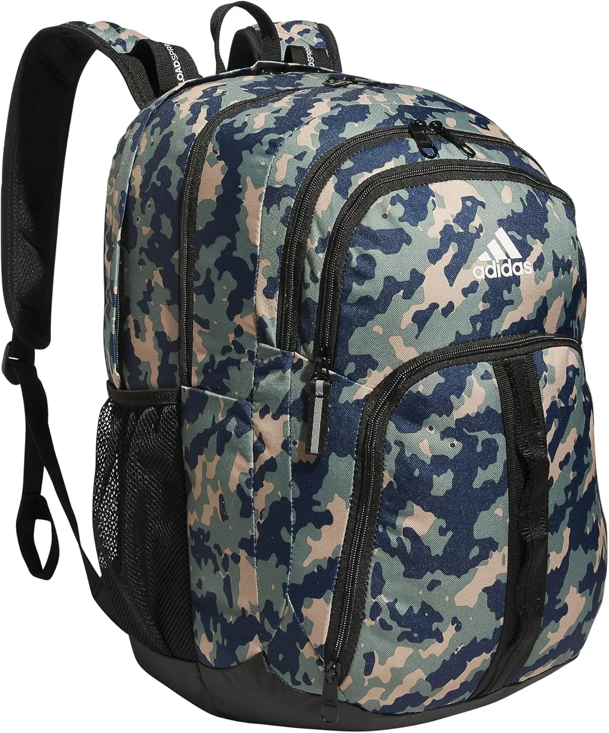 adidas Prime 6 Backpack, Essential Camo Crew Navy-Silver Green/Black, One Size