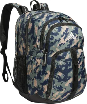 adidas Prime 6 Backpack, Essential Camo Crew Navy-Silver Green/Black, One Size
