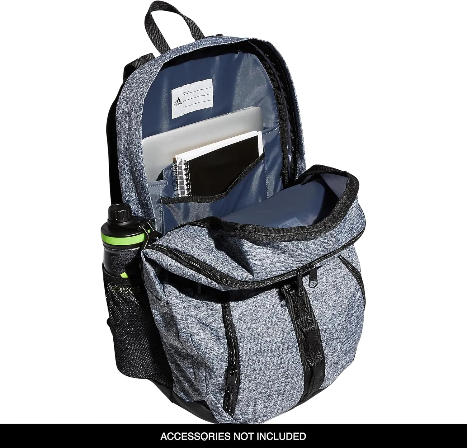 adidas Prime 6 Backpack, Jersey Onix Grey/Black/White, One Size