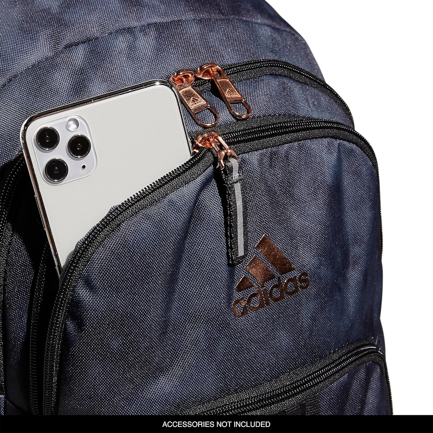 adidas Prime 6 Backpack, Stone Wash Carbon/Carbon Grey/Rose Gold, One Size