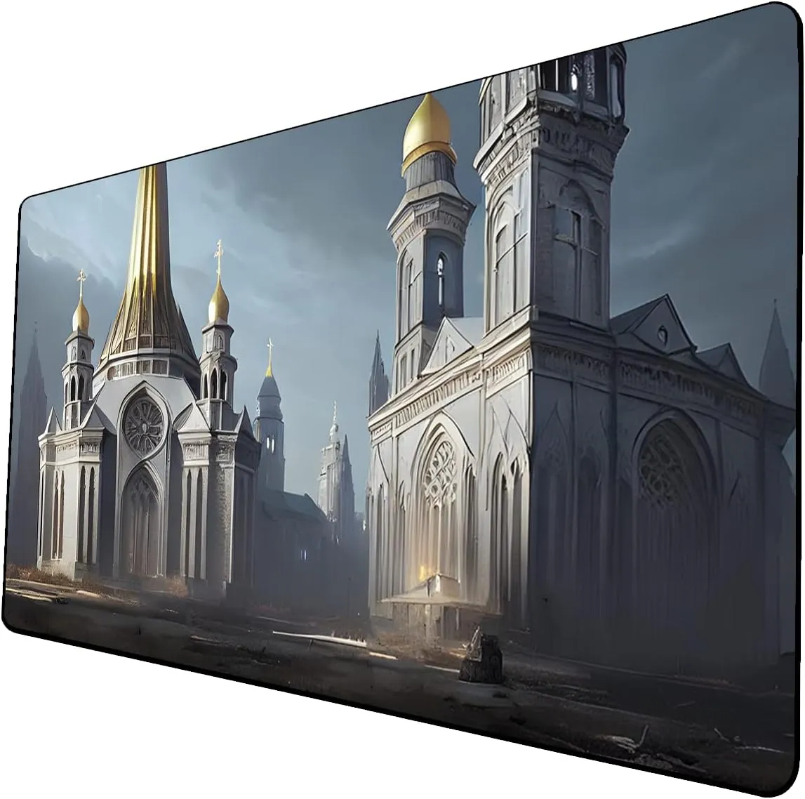 AI Painting TCG Playmat - MTG Trading Card Game Mat, 24x14 Inches Premium MTG Playmat - The Perfect Companion for Intense Card Battles - Fantasy Dark Vampire Lotus-048