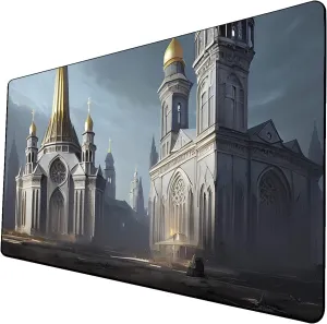 AI Painting TCG Playmat - MTG Trading Card Game Mat, 24x14 Inches Premium MTG Playmat - The Perfect Companion for Intense Card Battles - Fantasy Dark Vampire Lotus-048