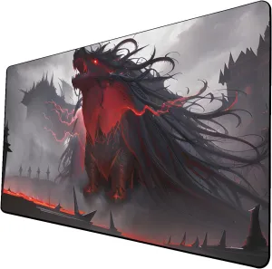AI Painting TCG Playmat - MTG Trading Card Game Mat, 24x14 Inches Premium MTG Playmat - The Perfect Companion for Intense Card Battles - Fantasy Dark Vampire Lotus-053