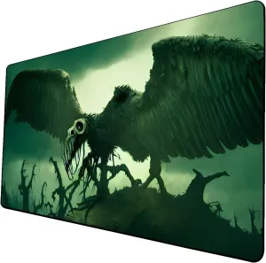 AI Painting TCG Playmat - MTG Trading Card Game Mat, 24x14 Inches Premium MTG Playmat - The Perfect Companion for Intense Card Battles - Fantasy Dark Vampire Lotus-056