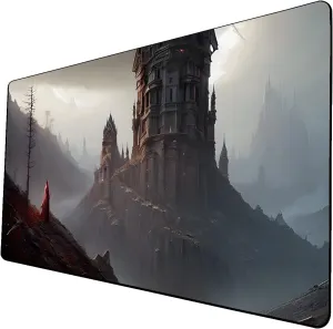 AI Painting TCG Playmat - MTG Trading Card Game Mat, 24x14 Inches Premium MTG Playmat - The Perfect Companion for Intense Card Battles - Fantasy Dark Vampire Lotus-082