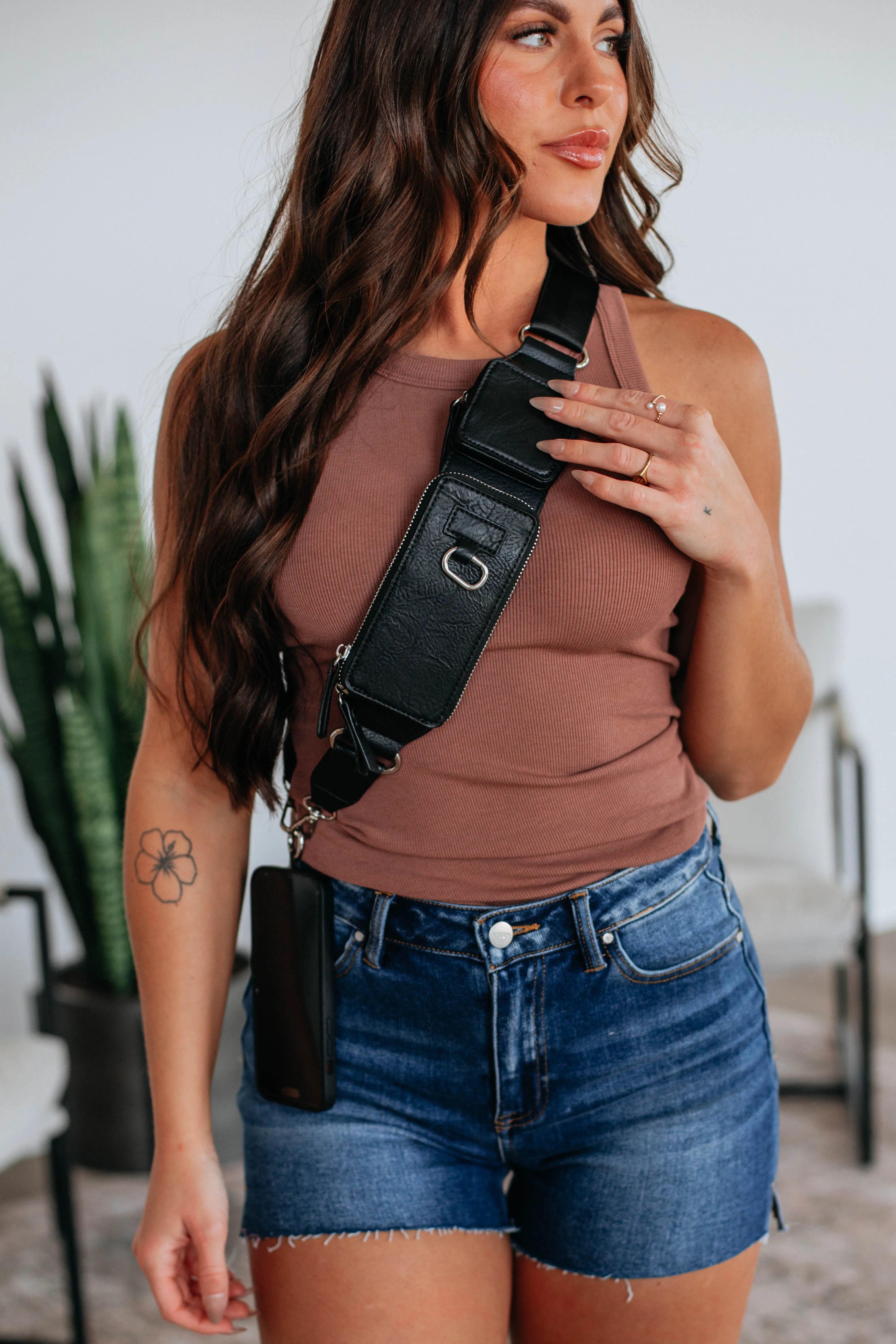 Aida Zip & Clip Strap - Black