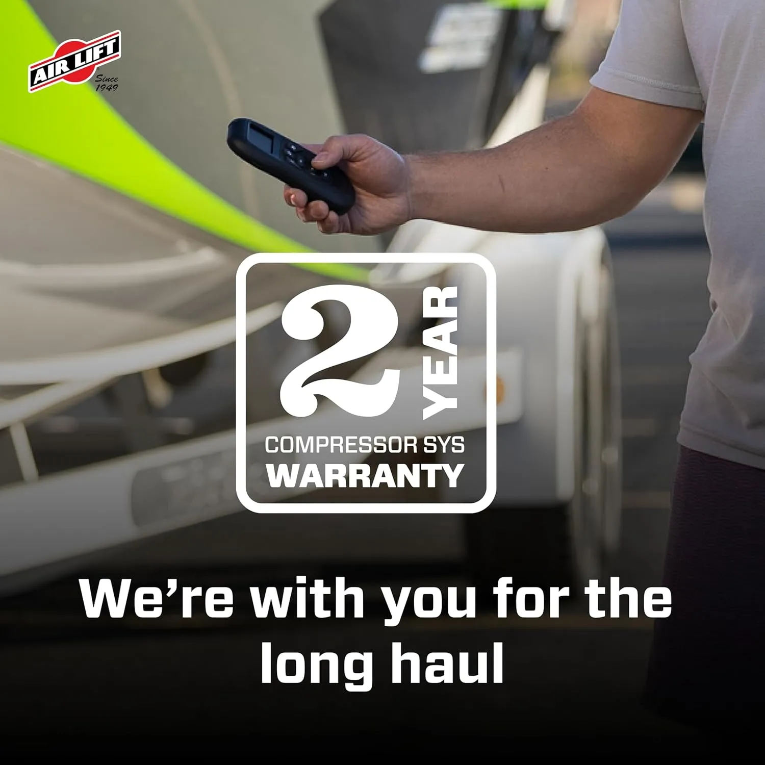 Air Lift WirelessAir   EZ Mount, 2nd Generation On-Board Air Compressor with Mobile App - 74000EZ
