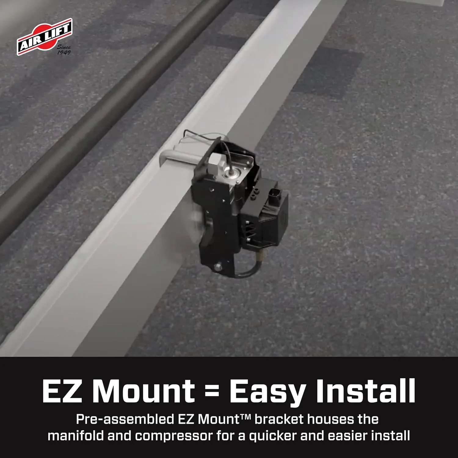 Air Lift WirelessAir   EZ Mount, 2nd Generation On-Board Air Compressor with Mobile App - 74000EZ