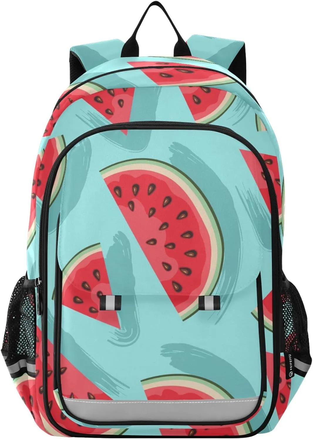 ALAZA Watermelon on Blue Casual Backpack Travel Daypack Bookbag