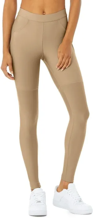 Alo High-Waist 4 Pocket Utility Legging (Gravel, X-Small)