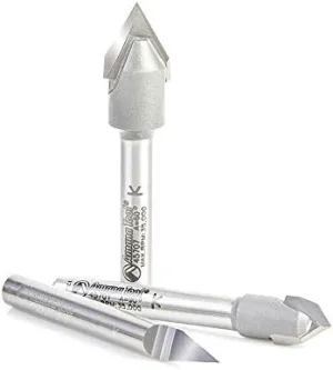 Amana Tool - AMS-129 3-Pc "Zeo Pt." Solid Carbide & Carbide Tipped 30, 60 & 90°