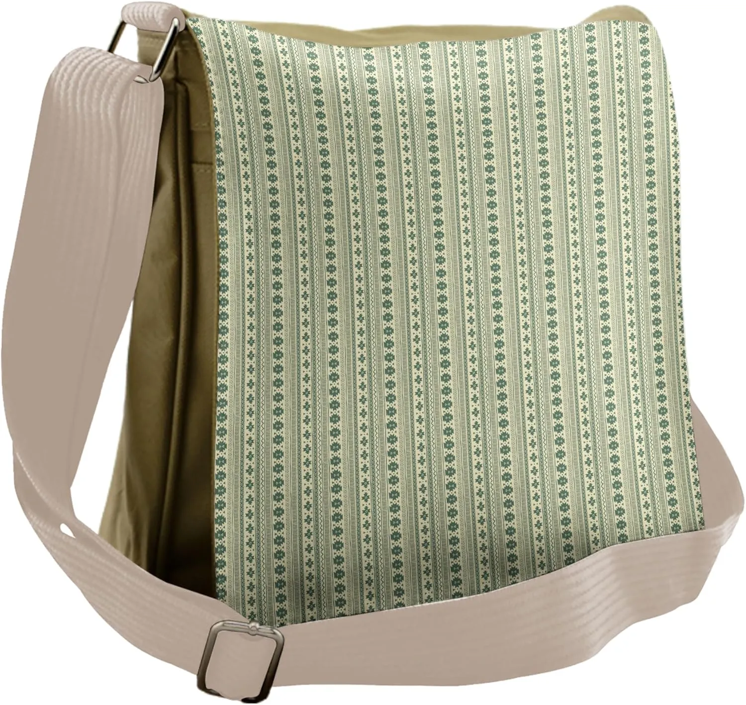 Ambesonne Aztec Messenger Bag, Tribal National Borders, Unisex Cross-body