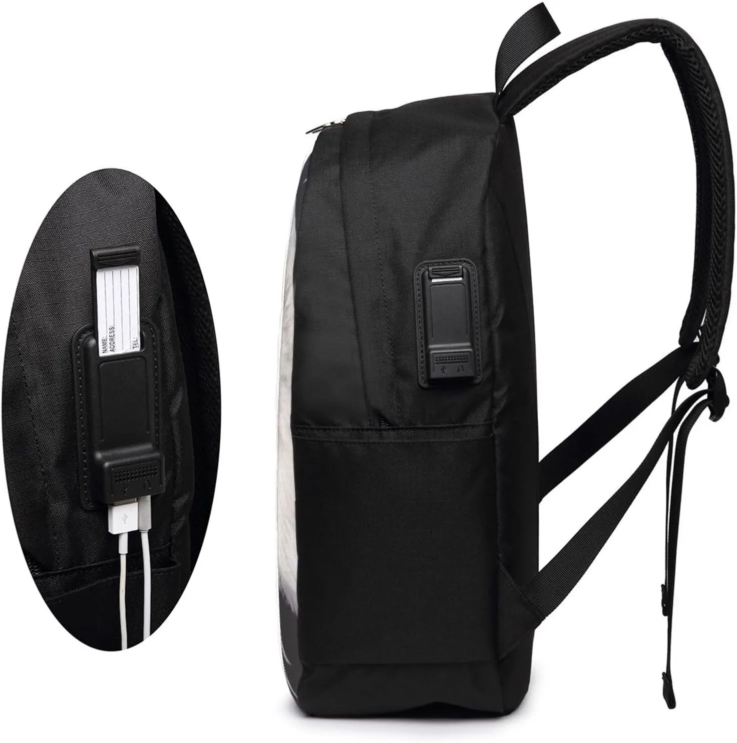 American Bald Eagle Backpack, 17 Inch Travel Business Laptop Backpack With USB Port for Women Men