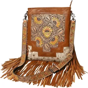 American Darling Tooled Painted Crossbody