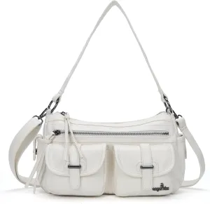 Angel Kiss Hobo Purses for Women Crossbody Shoulder Bag Ladies Multi Pocket Handbags with Adjustable Shoulder Strap