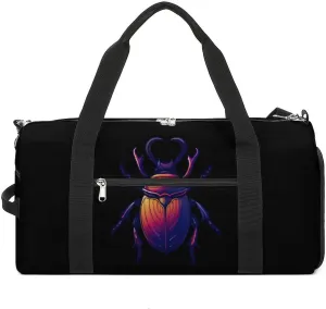 Animal Beetle Insect Occult Bug Gym Bag for Men Women Lightweight Duffel Bag Sports Workout Bag for Travel Yoga