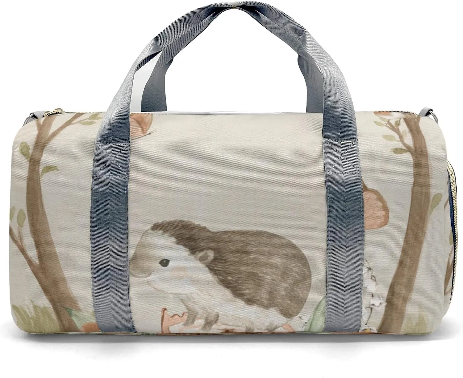 Animals Forest Hedgehog Personalized Duffel Bag Custom Multi-Function Travel Bag Gym Sports Dance Bags Overnight Carry On Weekend Bag for Women Men