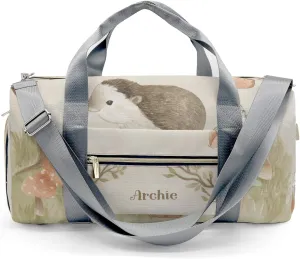 Animals Forest Hedgehog Personalized Duffel Bag Custom Multi-Function Travel Bag Gym Sports Dance Bags Overnight Carry On Weekend Bag for Women Men