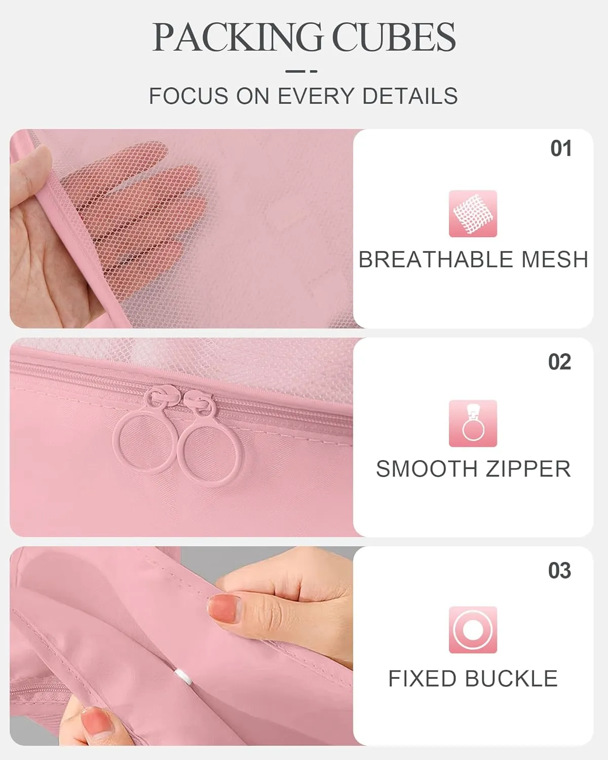 Anjing Packing Cubes 10/11 PCS Travel Luggage Organizers, Travel Essentials, Waterproof Packing Organisers, Luggage Organizer Bags