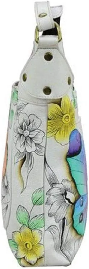 Anna by Anuschka Women's Hand Painted Genuine Leather Convertible Tote