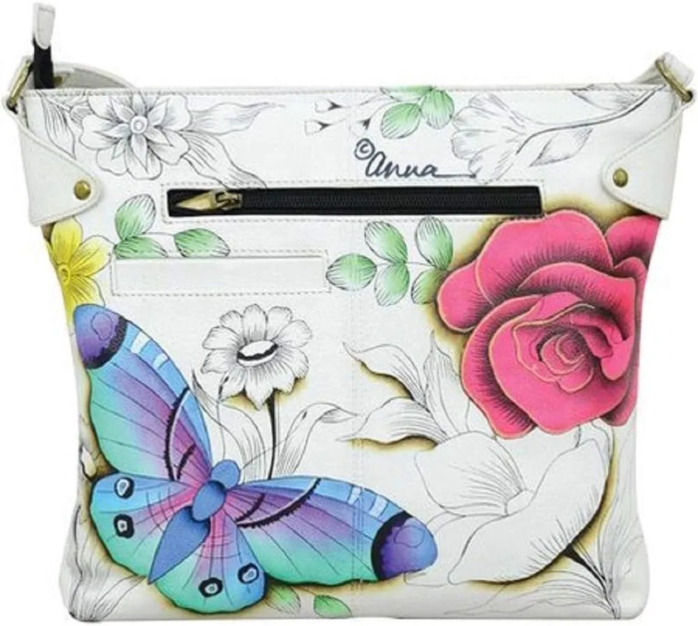 Anna by Anuschka Women's Hand Painted Genuine Leather Convertible Tote