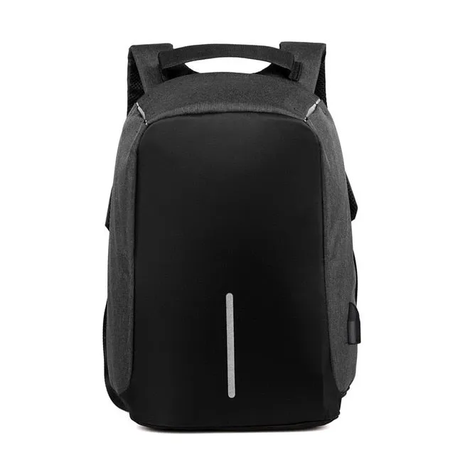 Anti-Theft Backpack With Usb Port