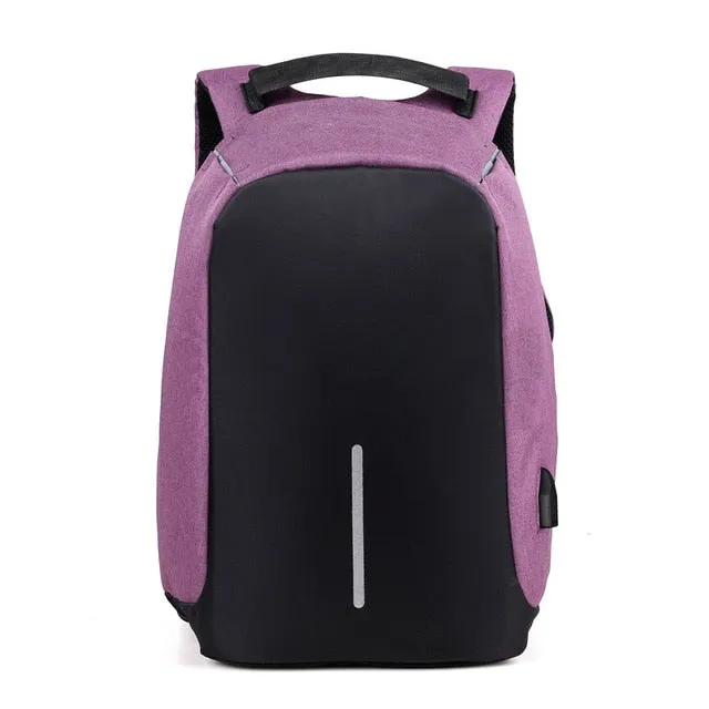 Anti-Theft Backpack With Usb Port