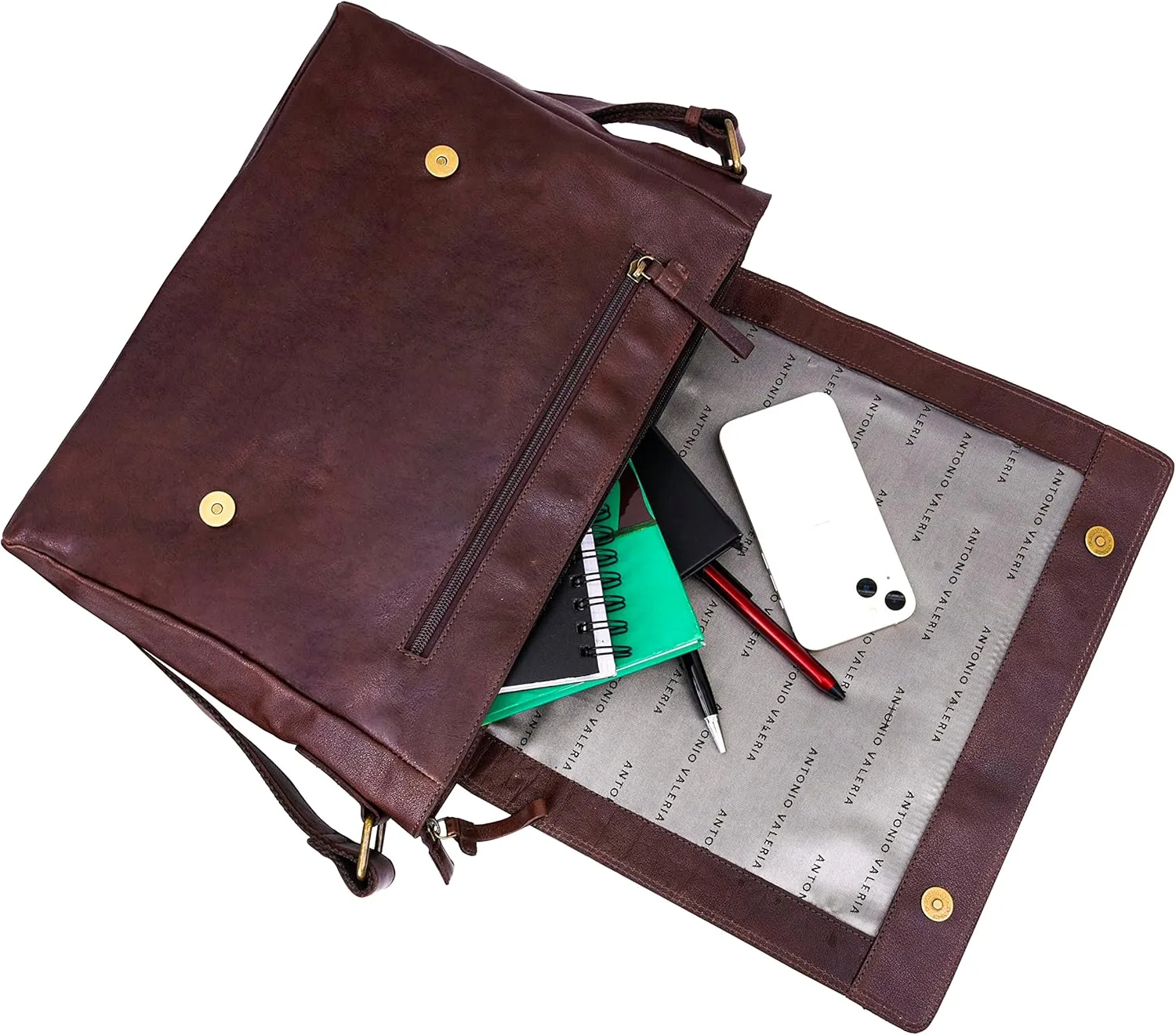 Antonio Valeria Robert Premium Leather Messenger Bag for Men