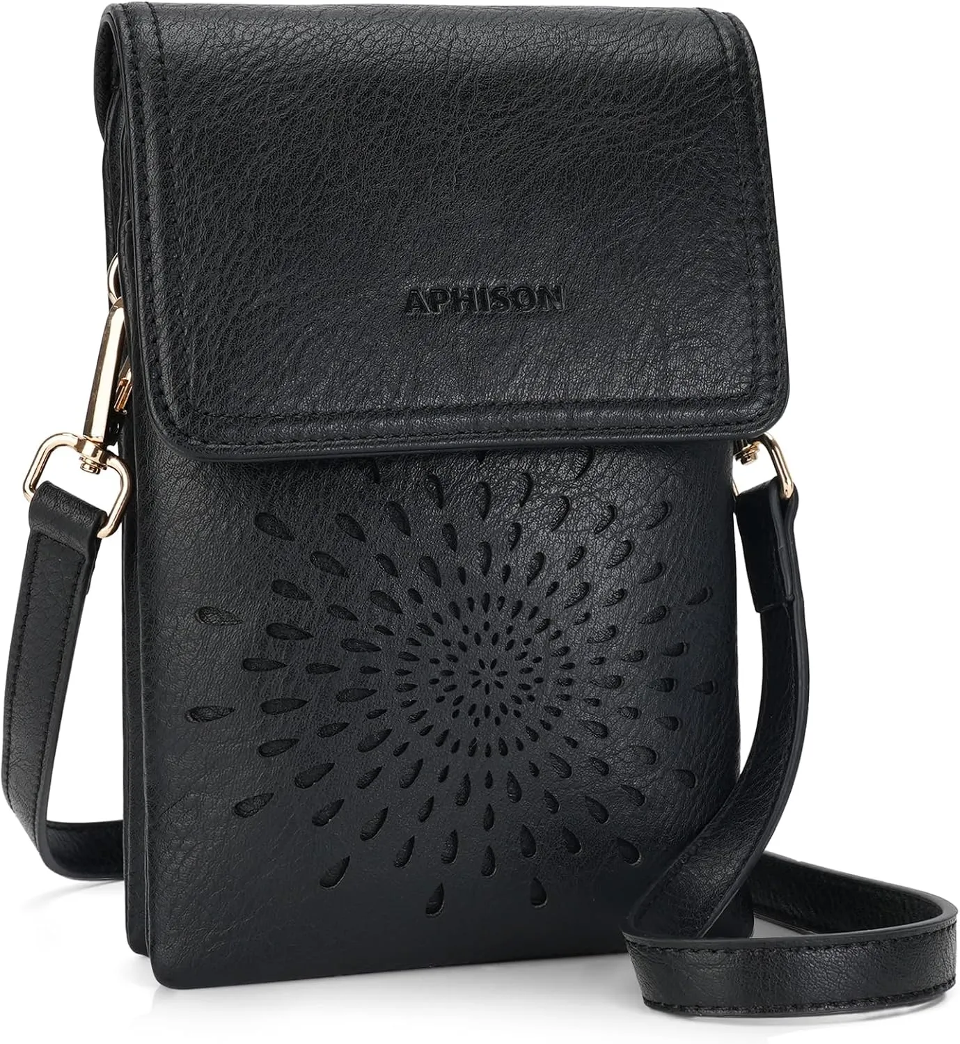 APHISON Small Crossbody Bags for Women Trendy, Leather Crossbody Phone Purses Handbags with Adjustable Strap