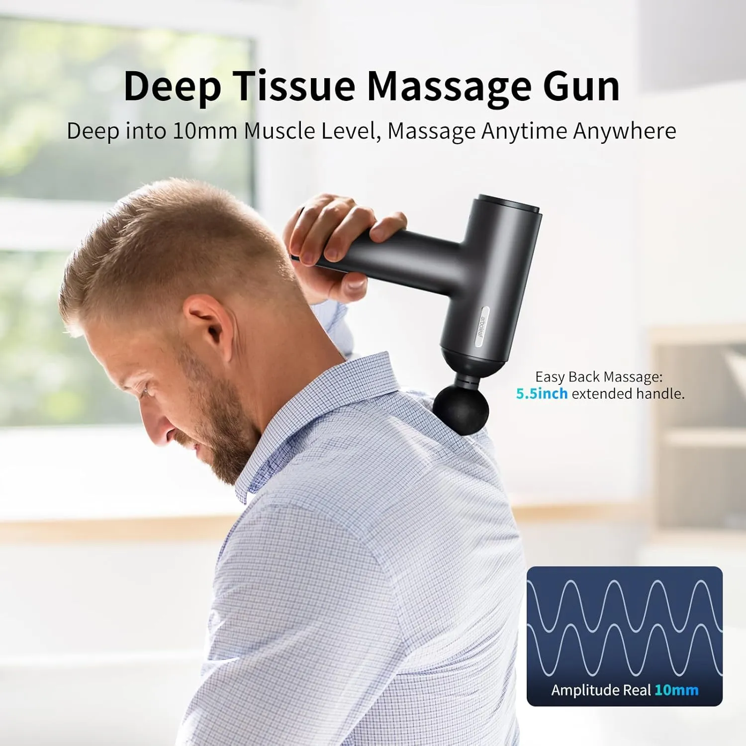 arboleaf Massage Gun, Powerful Massage Gun Deep Tissue, Handheld Percussion Muscle Massager with Portable Travel Case for Athletes, Relax, Gifts, FSA HSA Eligible