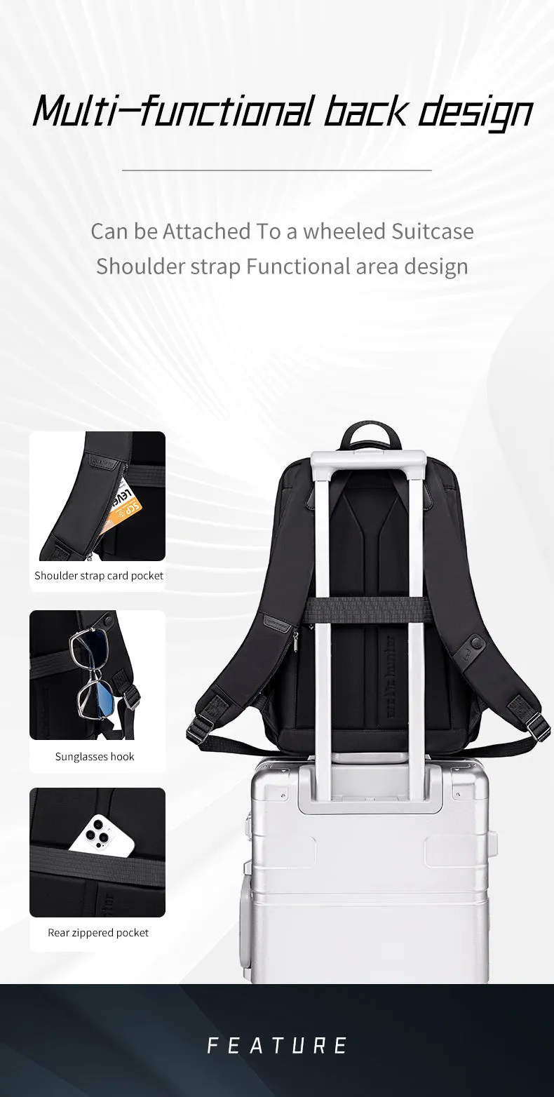 Arctic Hunter i-Schizo Business Multicompartment Laptop Backpack (15.6")